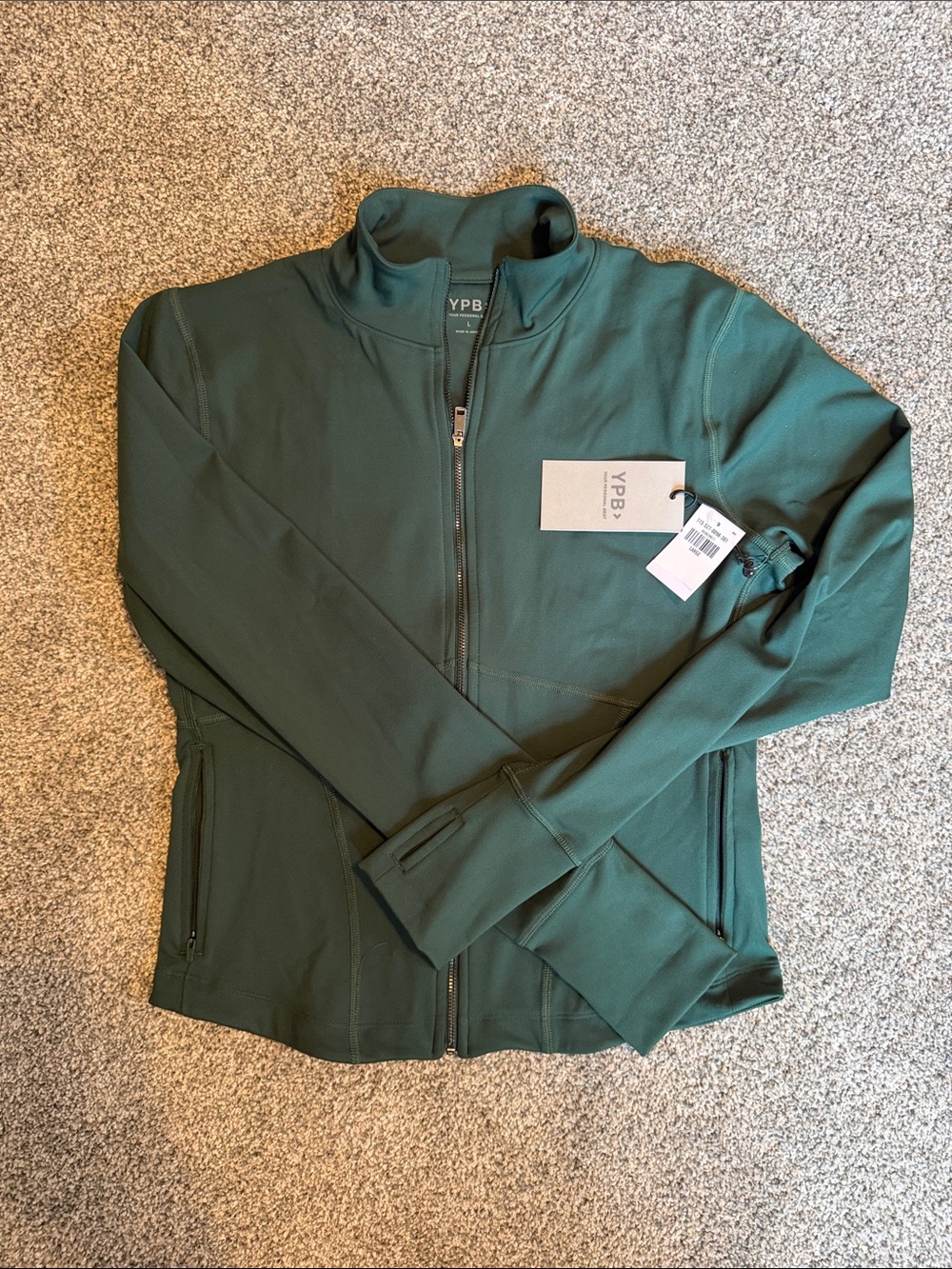 YPB Forest Green Women’s Zip-Up Jacket